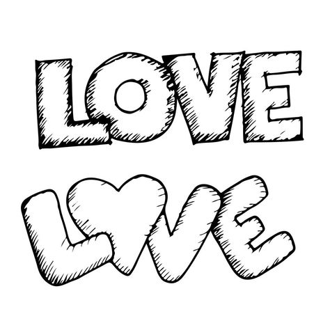 Love handwritten lettering design text Love In Bubble Letters, Free Cartoon Characters, Handwritten Lettering, Love Coloring Pages, Words Coloring Book, Free Love, Free Text, Cute Couple Drawings, Design Text