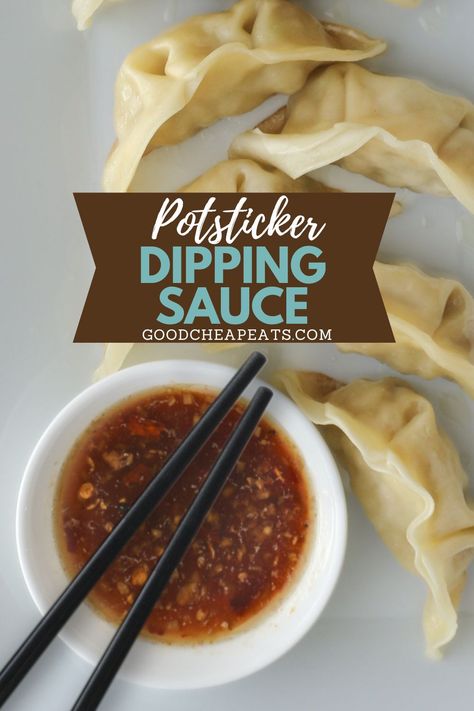 Potstickers Sauce Recipe, Easy Potsticker Sauce, Homemade Potstickers Easy, Potstickers Sauce, Easy Dipping Sauce For Pot Stickers, Potsticker Dipping Sauce Easy, Pot Sticker Dipping Sauce, Gyoza Sauce, Potsticker Dipping Sauce