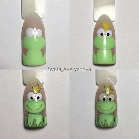 Nail Art Dessin, Animal Nail Designs, Nail Art For Kids, Unghie Nail Art, Animal Nail Art, Easter Nail Designs, Nail Drawing, Nail Art Techniques, Nail Art Disney