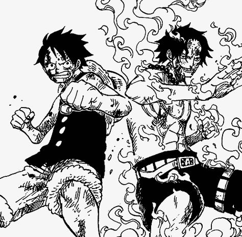 Best One Piece Manga Panels, One Piece Manga Aesthetic, Manga Panels One Piece, Ace Manga Panel, One Piece Pfp Icon, Luffy Manga Panel, Ace One Piece Manga, One Piece Manga Panels, Ace Manga