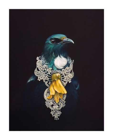 Kowhai Tree, Nz Artists, Nz Birds, Tui Bird, New Zealand Birds, Maori Designs, Nz Art, New Zealand Art, Art Pinterest