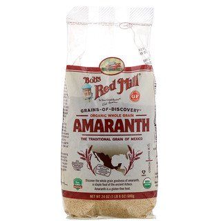 Bob’s Red Mill, Organic Amaranth, Whole Grain, 24 oz (680 g) Whole Grain Foods, Ancient Aztecs, The Aztecs, Salads Side Dishes, Hot Cereal, Source Of Fiber, Bobs Red Mill, What Once Was, Loyal Customer