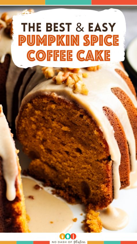 Savor the essence of fall with this easy Pumpkin Spice Coffee Cake. Perfectly moist, brimming with autumn spices, and drizzled with a heavenly brown butter glaze. It's a crowd-pleaser that brings the cozy warmth of pumpkin spice to your table. Pin now for a must-try seasonal delight and bake to impress at your next gathering! Chocolate Pumpkin Spice Cake, Pumpkin Spice Coffee Cake Recipe, Pumpkin Coffee Cake With Maple Glaze, Fall Coffee Cake Recipes, Autumn Spice Cake, Easy Pumpkin Spice Cake, Pumpkin Spice Coffee Cake, Spice Coffee Cake, Pumpkin Coffee Cake Recipes