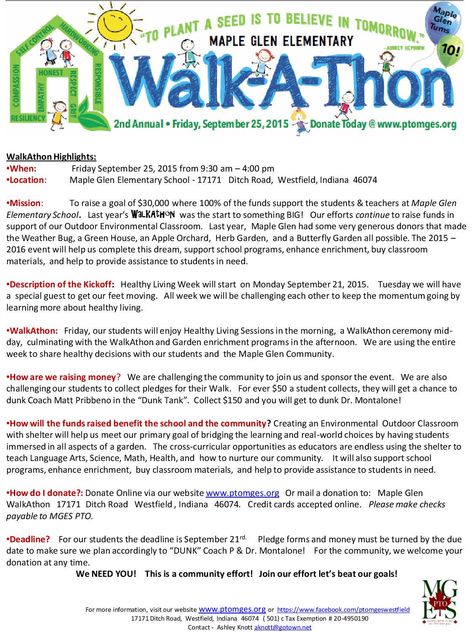 Walk A Thon Ideas, Jog A Thon Ideas, Pto Board, Creative Fundraising, Pta Fundraising, Fun Fundraisers, Church Fundraisers, School Fundraising, School Pto