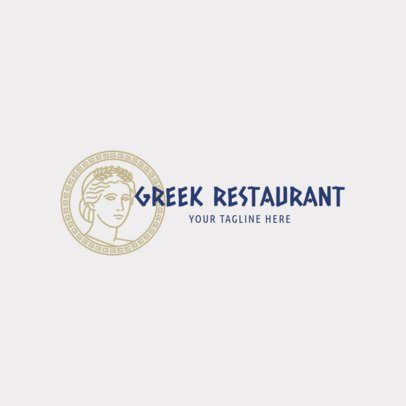 Greece Party, Logo Aesthetic, Greek Restaurant, Clothing Brand Logos, Greek Restaurants, Restaurant Logo, Vintage Food, Food Logo, Greek Food