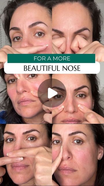 Face Massage Techniques, Liver Diet, Nose Shapes, Face Exercises, Healthy Teas, Facial Exercises, Face Yoga, Index Finger, Face Massage