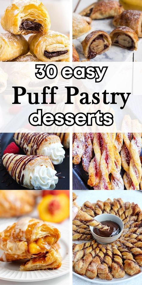 Sweet Puff Pastry Recipes Pecan Puff Pastry, Puff Pastry Dessert Recipes, Pastry Dessert Recipes, Sweet Puff Pastry Recipes, Easy Puff Pastry Desserts, Puff Pastry Dessert, Sweet Puff Pastry, Puff Pastry Recipes Dessert, Easy Puff