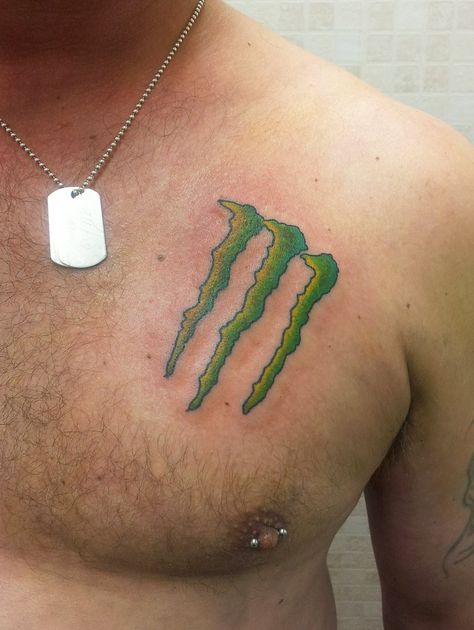 Monster Energy Tattoo, Energy Tattoo, Monster Tattoo, Body Modifications, Monster Energy, Tattoo Inspo, I Tattoo, Cool Tattoos, Tatting