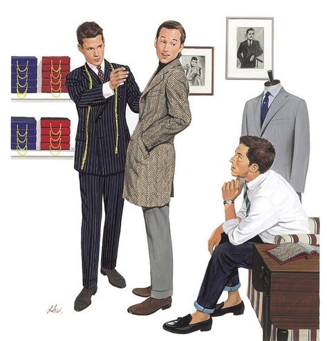 Suits And Ties, Suit Measurements, Mens Fashion Illustration, Ivy League Style, Ivy Style, Estilo Preppy, Elegant Man, Well Dressed Men, Gentleman Style