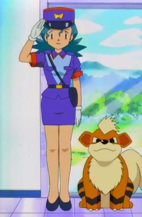 Simple Blue Dress, Officer Jenny, All The Pokemon, Time Bandits, Pokemon Journeys, Pokemon Stories, Lucario Pokemon, Pokemon Official, Pokemon Photo