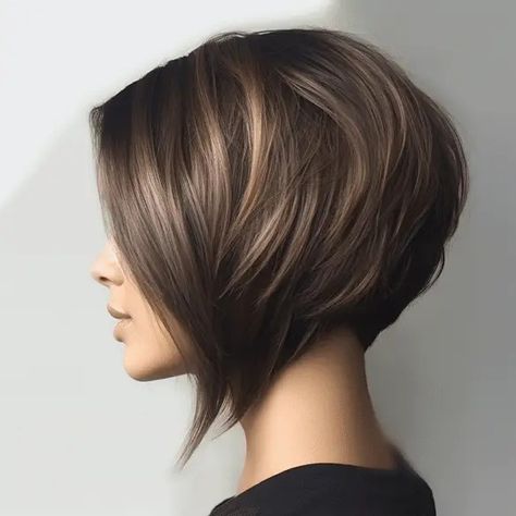 Short Dark Hair, Vevey, Short Brown Hair, Hairstyle Trends, Chic Hairstyles, Penteado Cabelo Curto, Short Hair Haircuts, Hair Color Dark, Short Bob Hairstyles