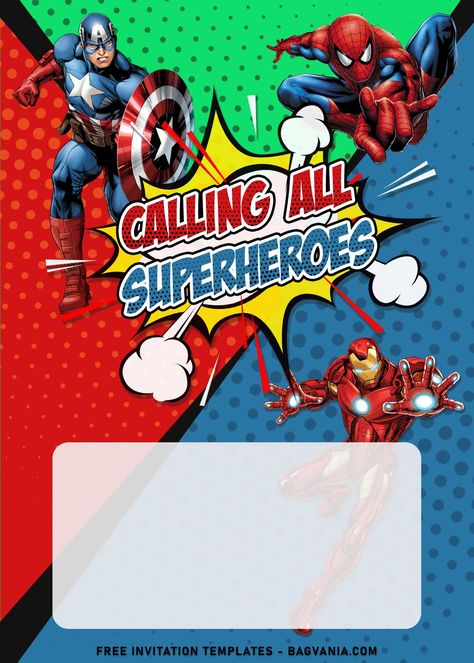 Download Now 8+ Awesome Avengers Comic Birthday Invitation Templates For Your Kid's Birthday Party #free #freeinvitation2019 #birthday #disney #invitations #invitationtemplates Superhero Birthday Invitations Free, Superhero Party Invitations, Superhero Birthday Party Invitations, Birthday Party Invitations Free, Marvel Birthday Party, Nerf Birthday Party, Superhero Birthday Invitations, Superhero Invitations, All Superheroes