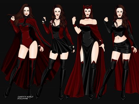 Superhero Outfits, Scarlet Witch Costume, Olsen Scarlet Witch, Marvel Heroines, Scarlet Witch Marvel, Super Hero Outfits, Marvel Comic Character, Witch Costume, Wanda Maximoff