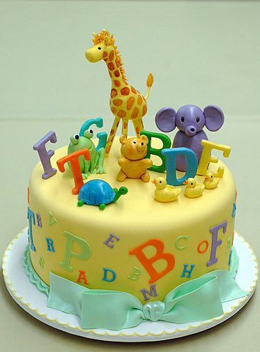 Abc Birthday Parties, Alphabet Party, Alphabet Cake, Alphabet Birthday, Cake Land, Animals Cake, Abc Party, Animal Cakes, Kids Cakes