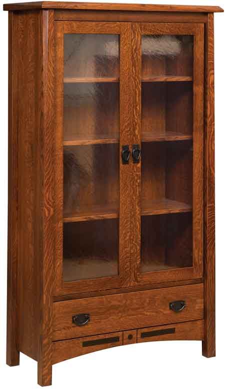 An attractive, solidly built bookcase can be a welcome addition to an office, study, den, library or family room. We offer well over 150 handcrafted solid wood Amish bookcases featuring the perennially popular Shaker and Mission furniture styles. Choose from a wide range of fashionable and functional pieces such as the Barrister Bookcase, Traditional Cabinet, Executive Bookcase, Corner Bookcase Unit, Village Library Bookcase and many more. Craftsman Style Furniture, Door Bookcase, Mission Style Furniture, Mission Furniture, Maple Brown, Craftsman Furniture, Arts And Crafts Furniture, Craftsman Style Home, Craftsman Bungalows