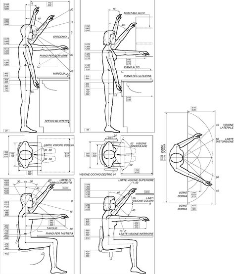 Ergonomia Furniture Dimensions Standard, Kitchen Ergonomics, Table Sketch, Construction Details Architecture, Gym Room At Home, Furniture Details Design, Interior Design Guide, Architecture Design Drawing, Industrial Design Sketch