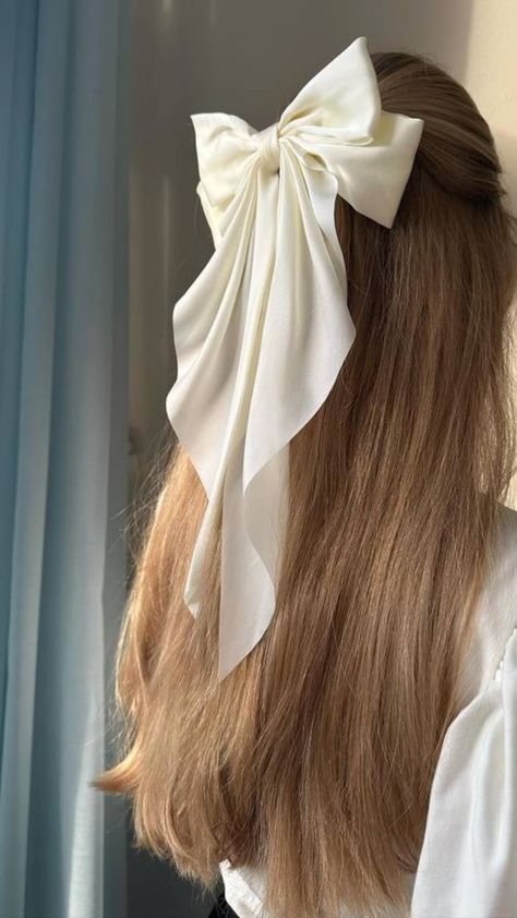 Hair bows are everywhere right now. We've rounded up the best bow hairstyles ideas and hair bows and ribbons to try next. All Brown Hair Color, Style A Mullet, All Brown Hair, Ballet Outfit Ideas, Hairstyles Designs, Aurora Aesthetic, Summer Hairstyles For Men, Bow Hairstyles, Diana Barry