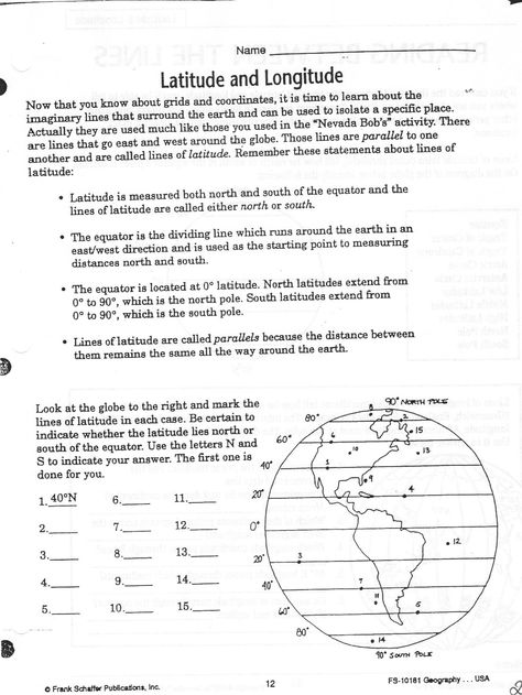 Chapter Notes, Map Skills Worksheets, 7th Grade Social Studies, Geography Worksheets, Geography For Kids, Latitude And Longitude, 6th Grade Social Studies, Teaching Geography, Homeschool Social Studies