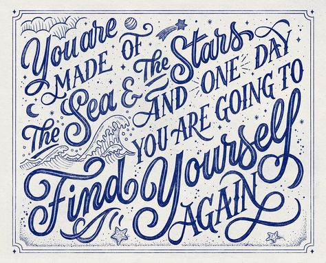 Old Magic, Typography Art Quotes, Hand Lettering Inspiration, Beautiful Lettering, Cool Typography, Hand Lettering Fonts, Ipad Lettering, Magic Design, Hand Lettering Alphabet