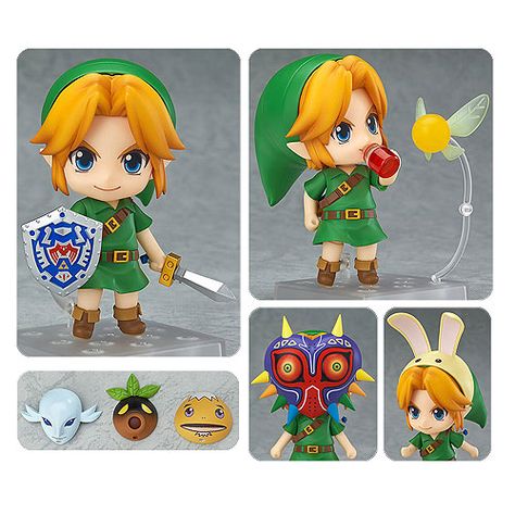 The Legend of Zelda: Majora's Mask Link Nendoroid Action Figure Link Nendoroid, Legend Of Zelda Majora's Mask, Gamers Anime, Geek Decor, Majoras Mask, Link Zelda, Fairy Friends, Retro Videos, Anime Figurines