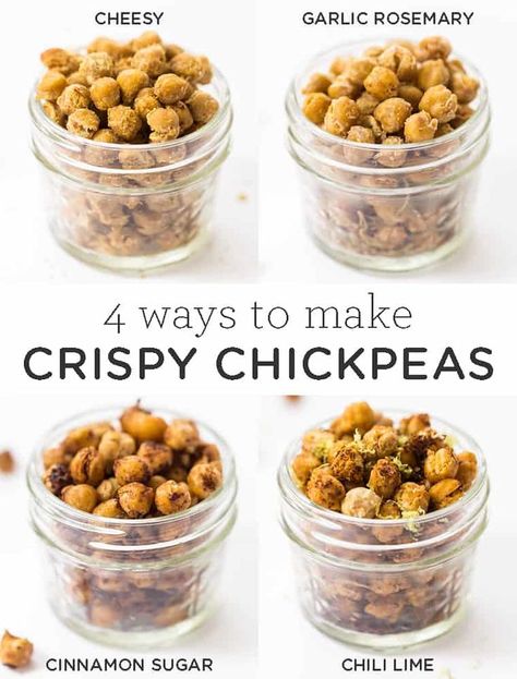 Chickpeas Crispy, Crispy Chickpea, Chickpea Recipe, Healthy Snacks To Buy, Snacks Easy, Simply Quinoa, Crispy Chickpeas, Easy Clean Eating, Quick Snack