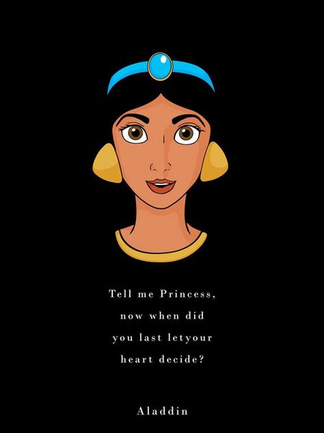 Jasmine by Ben Harman Jasmine Quotes, Princess Quotes, Disney Jasmine, Disney Princess Quotes, Disney Rapunzel, Disney Princess Wallpaper, Princesa Disney, Quotes Disney, Disney Aladdin