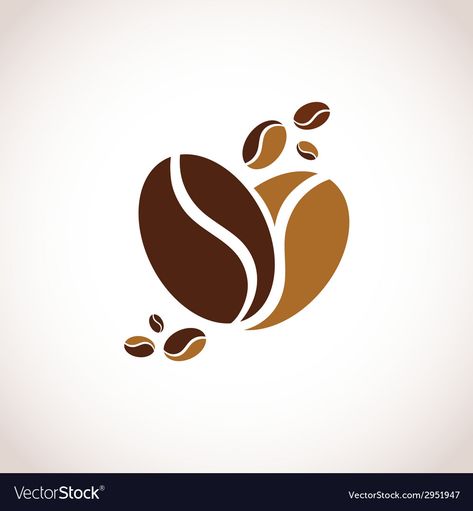 Cafe Vector Illustrations, Chocolate Logo Design, Coffee Symbol, Coffee Logo Design, Logo Cafe, Diy Spa Treatments, Coffee Shop Logo Design, Coffee Grain, Chocolate Logo