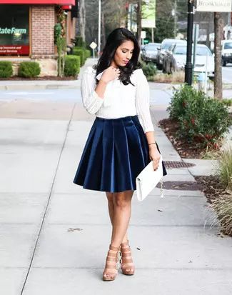 Blue Velvet Skirt Outfit, Velvet Skirt Outfit, Conrad Lauren, Winter Maxi Skirt Outfit, Winter Date Night Outfit, Blue Skirt Outfits, Blue Velvet Skirt, Maxi Skirt Winter, Atlanta Lifestyle