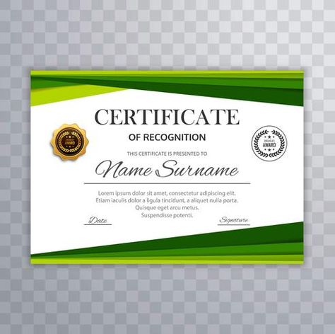 Certificate Design Inspiration, Certificate Layout, Green Certificate, Cartoon Wedding Invitations, Certificate Of Achievement Template, Free Certificate Templates, Certificate Background, Reading Comprehension Lessons, Free Certificates