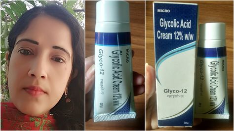 Glycolic AcidCream12% For Skin Whitening,Wrinkle,Pigmentation AcneScars. Glycolic Acid Cream, Smart Water Bottle, Glycolic Acid, Beauty Secrets, Wrinkles, Water Bottle, Acne, Skin Care, Cream