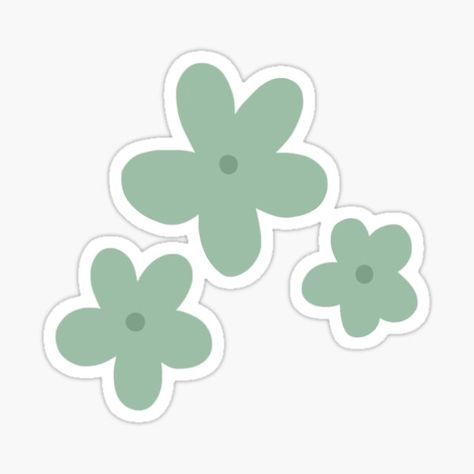 "Cute Pastel Sage Green Minimalist Flower Design" Sticker for Sale by MagicallyStagey | Redbubble Pastel Sage Green, Minimalist Sticker, Minimalist Pastel, Green Minimalist, Flower Cut Out, Sage Green Floral, Minimalist Flower, Green Sticker, Baby Shower Stickers