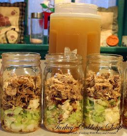 Cabbage Canning Recipes, Pressure Canning Recipes Meals, Canning Soups And Stews, Canning Cabbage Soup, Canning Meals In A Jar Pressure, Canning Stew, Canning Cabbage Recipes, Canning Machine, Turkey And Cabbage