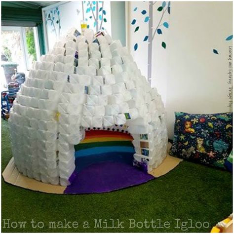 Diy Igloo, Hands On Learning Activities, Pink Pom Poms, Role Play Areas, Shrove Tuesday, Gold Acrylic Paint, Tuff Tray, Star Confetti, Child Art