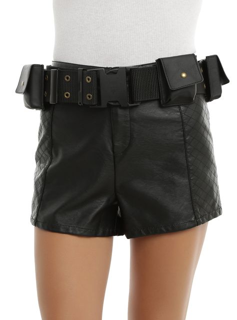 Black Cosplay Utility Belt | Hot Topic Zootopia Cosplay, Leather Pouches, Easy Cosplay, Style List, Black Cosplay, Anime Cosplay Costumes, Harley Quinn Cosplay, Utility Belt, Fashion Costume