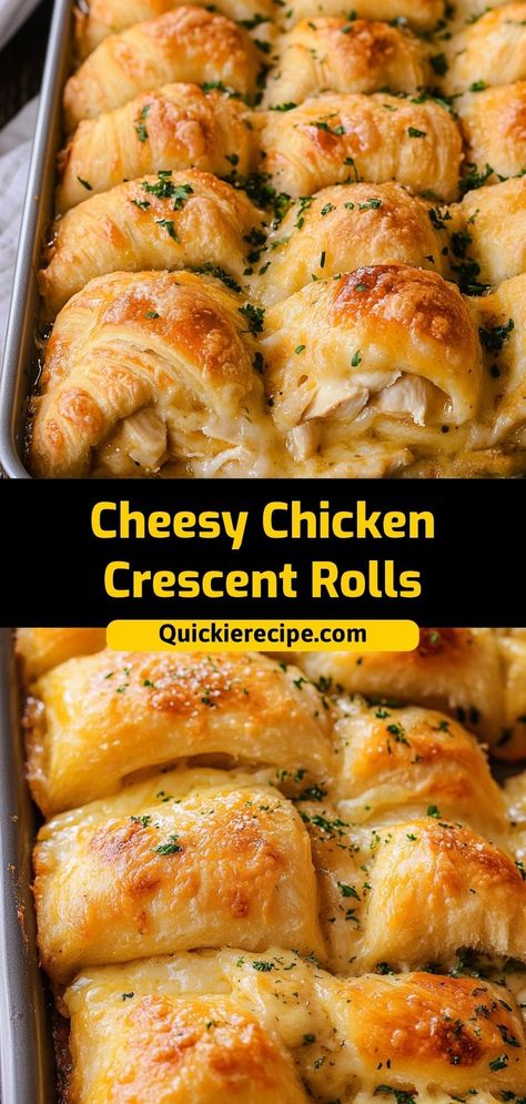 These Cheesy Chicken Crescent Rolls are buttery, flaky, and stuffed with shredded chicken and melty cheese. An easy snack, appetizer, or quick dinner! Ingredients: 1 cup cooked, shredded chicken 1 can crescent roll dough 1 cup shredded cheddar cheese Optional: 1/4 cup ranch dressing for dipping A cheesy, flaky treat that’s simple to prepare and always a hit Chicken Stuffed Crescent Rolls, Crescent Roll Bake, Crescent Chicken, Stuffed Crescent Rolls, Crescent Rolls Recipe, Easy Cheesy Chicken, Chicken Crescent Rolls, Chicken Crescent, Baking Spices