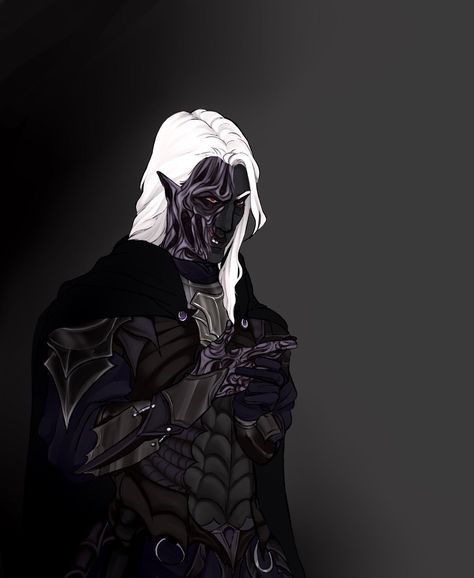 Drow Fighter, Drow Rogue, Dnd Drow, Shadow Assassin, Drow Male, Intense Love, Forgotten Realms, Purple Fire, Fantasy Races