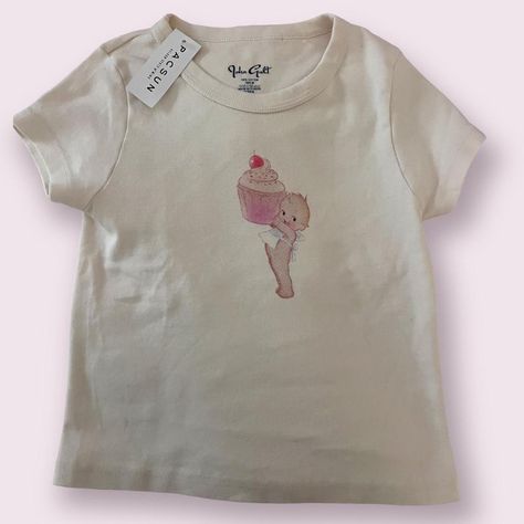 Brandy Melville Kewpie, Kewpie Embroidery, Brandy Melville Cherub, Tarako Kewpie, Kewpie Collection, John Galt, Brandy Melville, Pacsun, Baby Onesies