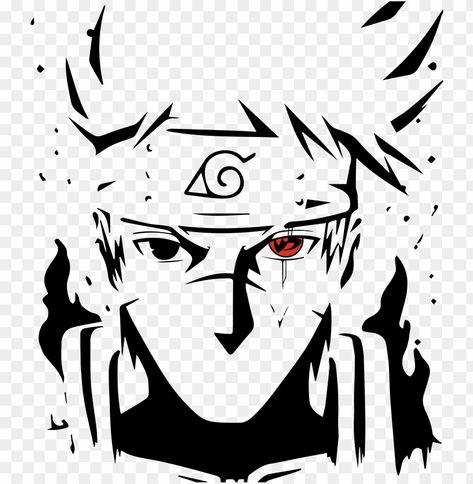 Naruto Stencil, Anime Svg Free, Naruto Black And White, Naruto Svg, Naruto Black, Naruto Drawings Easy, Naruto Painting, Anime Svg, Anime Decals