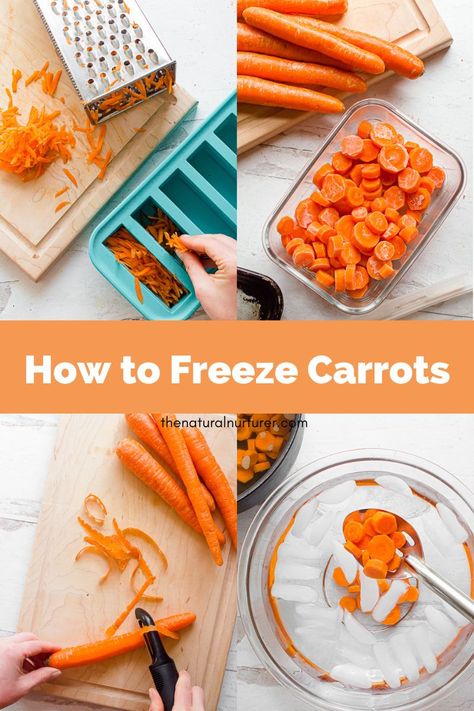 Have a bag of carrots you don't want to go to waste? Learn how to freeze carrots so that they don't go bad before you get to eat them and ensure you always have some on hand for veggie-loaded recipes! Freeze Shredded Carrots, Slow Cooker Veggie Chili, How To Freeze Carrots, Freezing Carrots, Dessert Waffles, Vegetable Quinoa, Shredded Carrots, Slow Cooker Roast, Easy Veggie