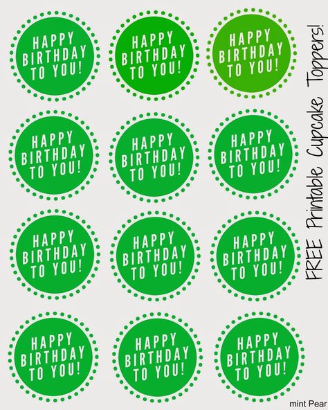 Free Printable Cupcake Toppers Printable Lables, Ideas For Cupcakes, Happy Birthday Stickers, Cupcakes Wallpaper, Cupcake Toppers Template, Cupcake Toppers Free, Printable Cupcake Toppers, Birthday Cupcake Toppers, Happy 7th Birthday