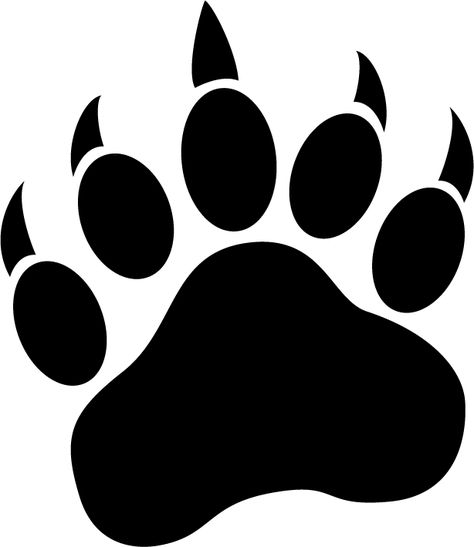 OSO Bear paw Logo Bear Paw Drawing Simple, Paw Template, Bear Footprint, Paw Drawing, January Activities, Bear Paw Print, Paw Logo, Bear Theme, Paw Design