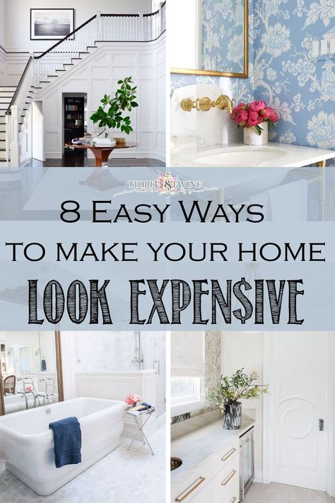 8 Clever Ways to Make Your Home Look Expensive High End Decorating, Inexpensive Ways To Update Home, High End Home Design, High End Diy Home Decor, High End Bedroom, High End Interior Design, High End Home Decor, Make Your Home Look Expensive, High End Home