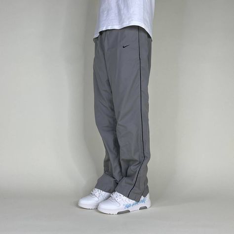 Nike Nike Silver Tag Grey & Black Trackpants | Grailed Grey Pants Men, Nike Jogger, Track Pants Outfit, Nike Apparel, Fit Pics, Estilo Hipster, Nike Silver, Nike Track Pants, Mens Jogger Pants