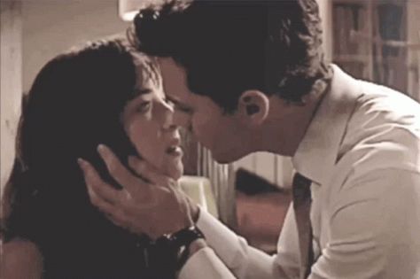 Romantic Kiss GIF - Romantic Kiss Hot - Discover & Share GIFs Romantic Kiss Gif, Movie Kisses, Image Couple, Fifty Shades Movie, Buku Harry Potter, Romantic Kiss, Fifty Shades Darker, Pahlawan Super, Cute Couples Kissing