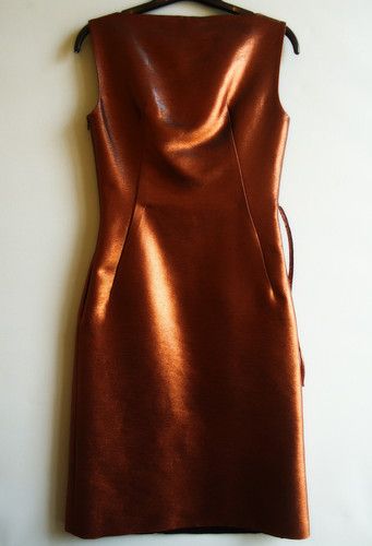 copper dress • jil sander Copper Dresses, Red Gold Dress, Deep Autumn Palette, Copper Fashion, Copper Dress, Dresses For Weddings, Fly Girl, Autumn Beauty, Fashion Images