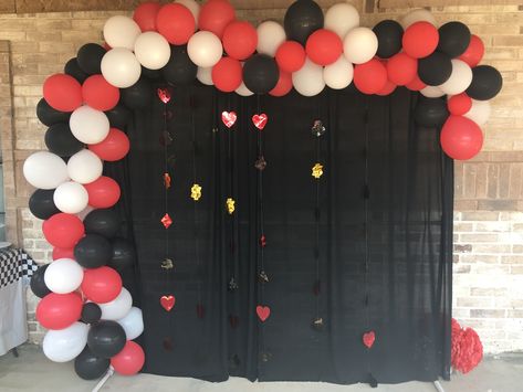 Queen Of Hearts Bridal Shower Ideas, Queen Of Hearts Birthday Party Ideas, Queen Of Hearts Backdrop, Queen Of Hearts Party Theme, Queen Of Hearts Sweet 16, Queen Of Hearts Quinceanera Theme, Queen Of Hearts Theme, Queen Of Hearts Party, Valentines Photo Booth