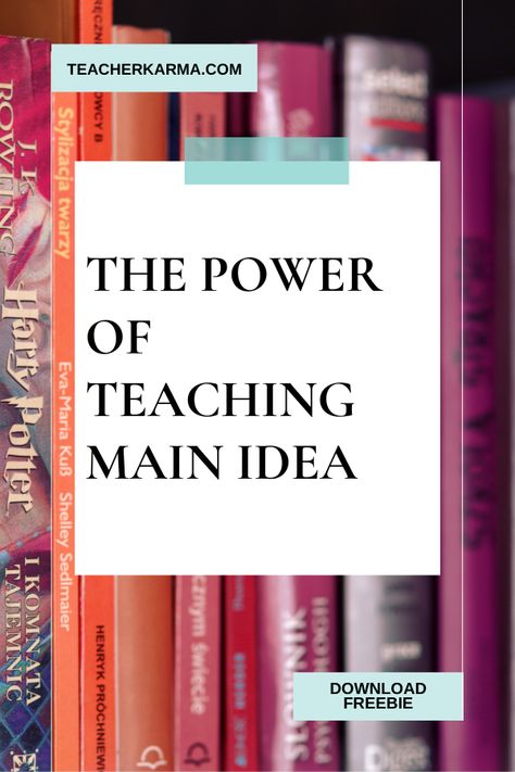 Read about how powerful teaching main idea to your students really is and download the free main idea anchor charts. Main Idea Anchor Chart, Teaching Main Idea, High School Language Arts, Reading Street, Classroom Freebies, Authors Purpose, Language Arts Classroom, Mentor Texts, Main Idea