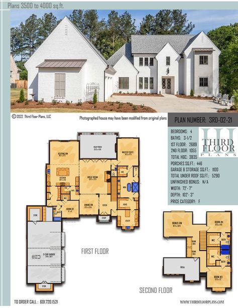 $1300.00 House Plan 9 sets House Plans With Keeping Room, House 4 Bedroom, Acadian Cottage, Acadian Style Homes, Master Suite Bedroom, Open House Plans, Walk In Closets, Flex Room, Craftsman Style House Plans