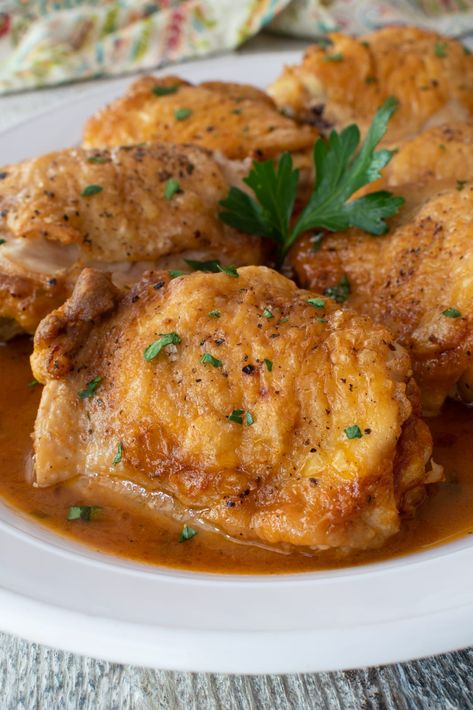 Chicken Vinegar Recipes, French Chicken Dishes, Chicken Dishes For Dinner, French Chicken, Vinegar Chicken, European Dishes, America's Test Kitchen Recipes, Sauteed Chicken, Chicken Dish