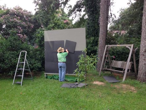 Building Your Suburban Outdoor Archery Range - Surviving Prepper Backyard Archery Range Diy, Bow And Arrow Target, Diy Archery Target, Bow Target, Mounted Archery, Archery Range, Foam Tiles, Archery Target, Lawn Games